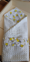 Одеяло-конверт с бантом двухсторонний
